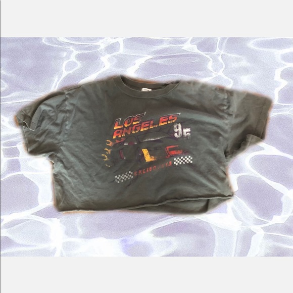 Grey cropped shirt - Picture 1 of 2